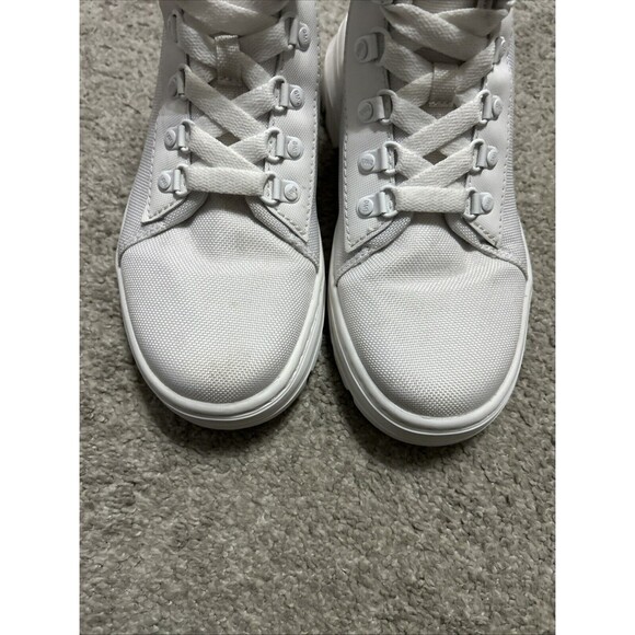 Dr. Martens Women's Size 7 Combs Poly Casual Lace Up Boot White Ajax - Picture 3 of 8
